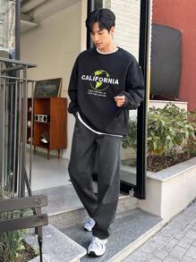 DAZY Men Solid Straight Leg Jeans,Back To School Clothes, Grunge - Black - View 3