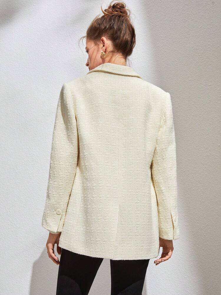 Lapel Neck Flap Detail Blazer