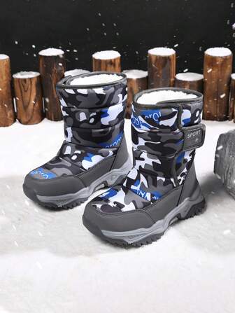 Winter High-Top Warm Thermal Lined Anti-Wind Comfortable Children Boots