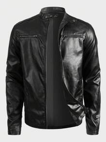 GENTILAND 皮夾克 - 黑色 - 查看 1