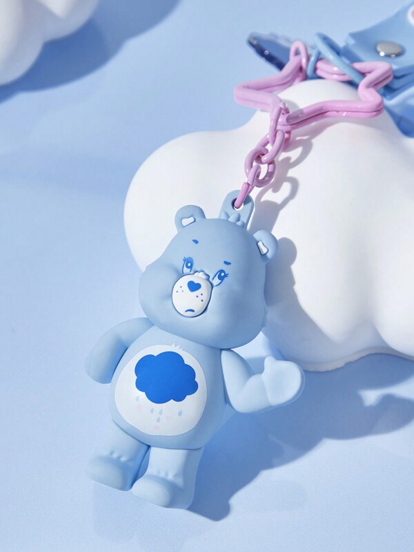 SHEIN X Care Bears Keychain bag pendant blue cute threedimensional