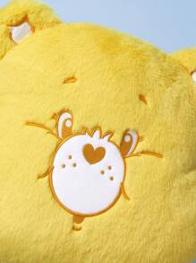 SHEIN X Care Bears 黄色小熊刺绣毛绒枕头，礼品 - 黃色 - 查看 5