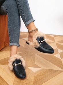 女式平底鞋 - 黑色 - 查看 3