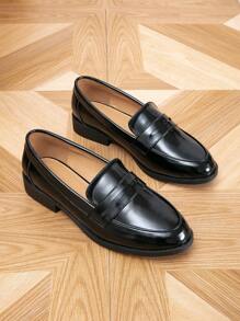 Mocasines planos de punta redonda para mujeres, zapatos casuales cómodos y unisex de slip-on, color negro, adecuados para primavera y otoño - Negro - Ver 8