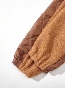 Tween Boy Contrast Side Seam Fleece Pants - Brown - View 4