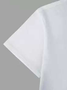 Manfinity Homme Men Plus Slogan Graphic Tee - White - View 3