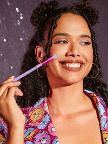 SHEIN X Care Bears 4pcs/Set Heart-Shaped Bear Eye Makeup Brushes - Multicolor - View 6