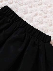 女嬰亮片效果飛行員夾克&半身裙 - 粉色 - 查看 7