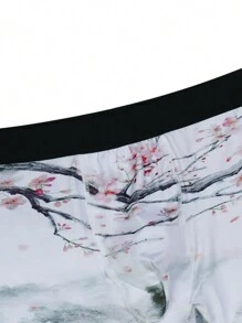 Men Landscape Print Boxer Brief - Multicolor - View 4