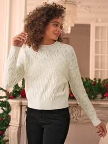 SHEIN Frenchy Jersey unicolor de hombros caídos