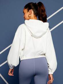 VARSITIE 網球運動外出基本服裝,含外套 - 白色 - 查看 2