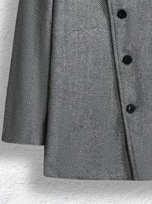 Manfinity Homme Men Button Front Overcoat - Multicolor - View 5