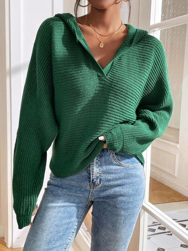 Women Long Sleeve Hooded Pullover Sweater,Long Sleeve Tops In Fall/Winter