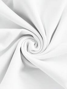 SHEIN MOD Plus Two Tone Square Neck Crop Tee - Black and White - View 3