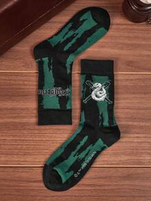 HARRY POTTER X SHEIN 女性長款襪子2,濃烈香調,舒服的,合適的適用於日常穿著 - 彩色 - 查看 7