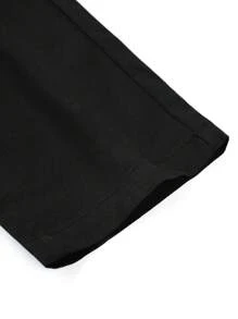 SHEIN Tween Boy Casual Single-Button School/Commute/Daily Wear Long Pants Chic Outfits For Autumn/Winter