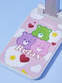SHEIN X Care Bears Pink Heart Bear Shaped Foldable Mobile Phone Holder - Pink - View 3