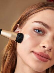 HARRY POTTER X SHEIN 1pc Harrypotter Pattern Black Foundation Brush, Gifts - Black - View 2