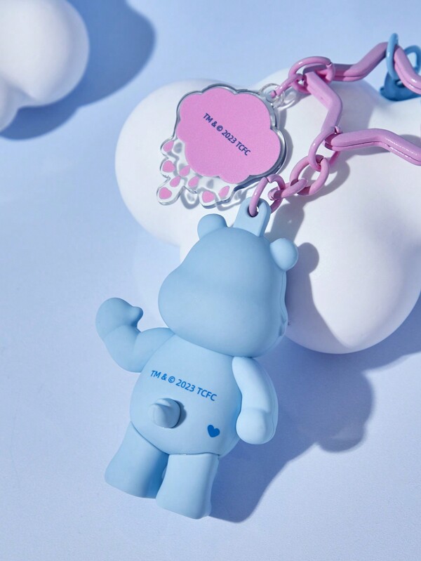 SHEIN X Care Bears Keychain bag pendant blue cute threedimensional