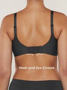 LUVLETTE Dream Curve Support+ 无钢圈隐形低胸文胸 - 黑色 - 查看 7