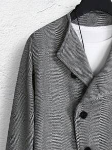 Manfinity Homme Men Button Front Overcoat - Multicolor - View 4