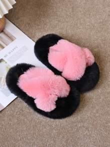 Children's Home Slippers For Girls - Pink - View 3