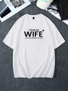Manfinity Homme Men Plus Slogan Graphic Tee - White - View 4
