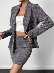 SHEIN Privé 女士西裝套裝