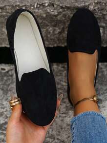 Zapatos planos de mujeres - Negro - Ver 1