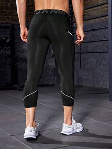 Manfinity Sport Corelite 1入組嵌入網紗運動緊身褲 - 黑色 - 查看 2