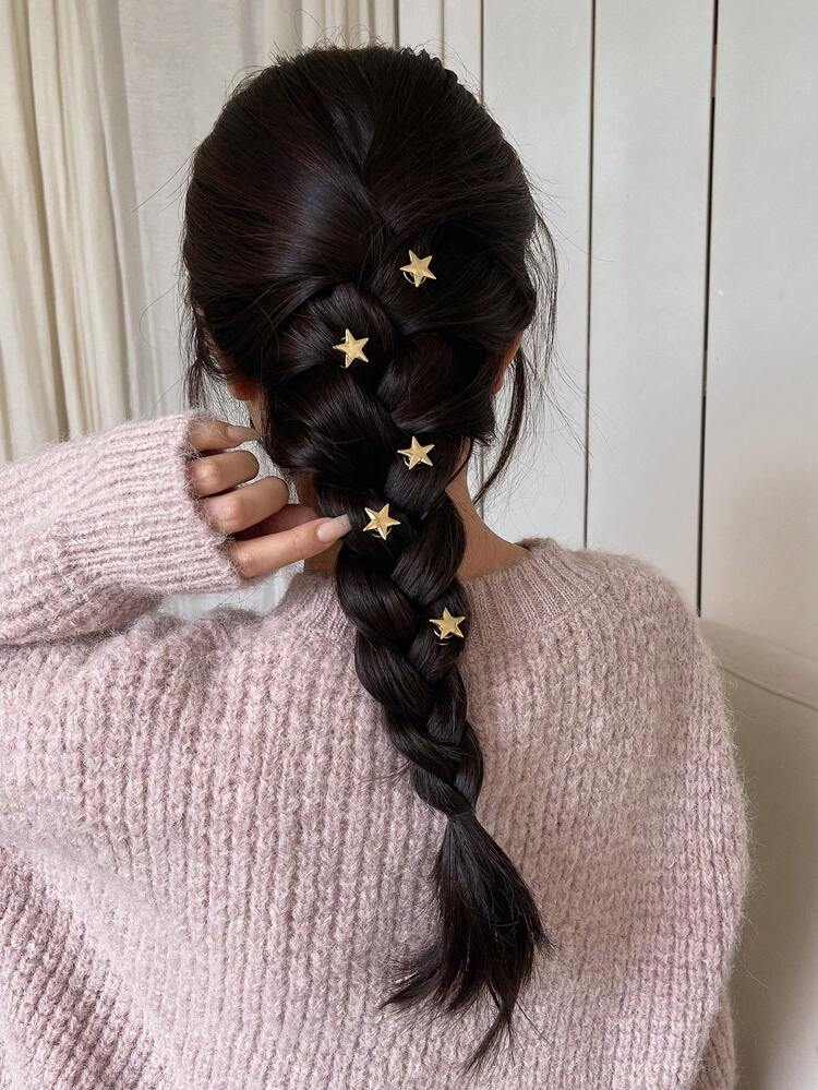 5pcs/Set Star Decoration Hair Accessories Cute Hair Clips