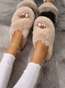 Zapatillas de casa de mujeres - Albaricoque - Ver 2