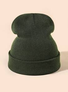 Gorro tejido minimalista de unicolor para hombre casual