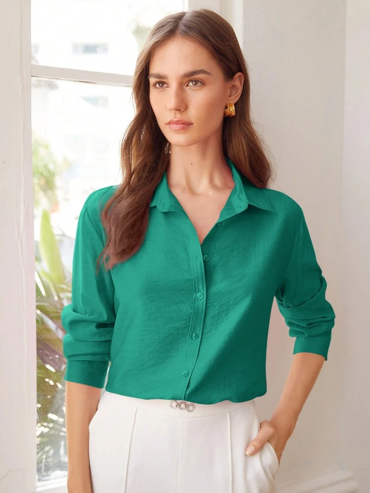 VISCOSE LONGLINE SHIRT