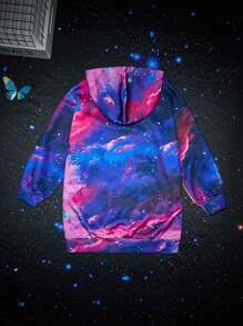 SHEIN Áo nỉ in hình kỳ lân dành cho bé gái tuổi teen - Nhiều màu - Xem 2