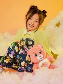 SHEIN X Care Bears Tween Girl Cartoon Graphic Leggings - Multicolor - View 4