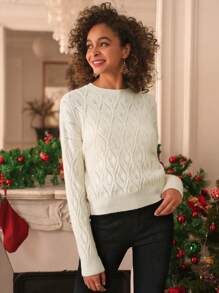 SHEIN Frenchy Jersey unicolor de hombros caídos