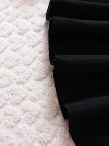 女嬰亮片效果飛行員夾克&半身裙 - 粉色 - 查看 8