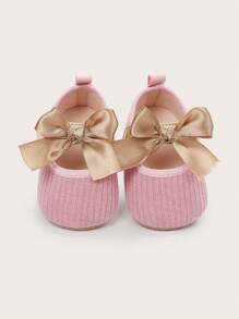 春秋季软底女婴鞋，适合新生儿、学步鞋、公主款 - 粉色 - 查看 5