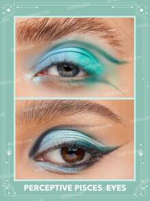 SHEGLAM Paleta De Sombras De Ojos Perceptive Pisces De 8 Colores, Mate, Perlada Y Brillante, Verde Y Azul, De Gran PigmentacióN, De Larga DuracióN, Combinable, Profesional, Para El , Navidad, Invierno, Sombras De Ojos Azules Brillos Marca Belleza Maquillaje Maquullaje CosméTica Para Mujeres NiñAs Perfecto Para Invierno Primavera Ideal Para Y2K Elegante Moda Adecuado Para CumpleañOs Regalo Fiesta Listo Mejor Color - PERCEPTIVE PISCES - Ver 3