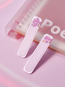 SHEIN X Care Bears Notas adhesivas con patrón de oso con forma de corazón rosa, Cheer Bear, regalos - Rosa - Ver 5