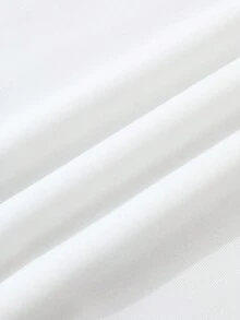 Men Skeleton Hand Print Kangaroo Pocket Hoodie - White - View 4