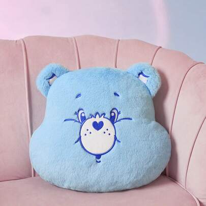 SHEIN X Care Bears Gối gấu bông hình trái tim màu xanh, Quà tặng