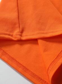 Manfinity Homme 男士拼接領POLO衫 - 橘色 - 查看 5