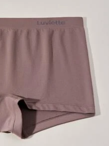 LUVLETTE Bộ đồ lót liền mạch cạp cao cho nữ Boyshort - Màu nâu  Mocha - Xem 9