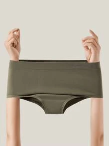 LUVLETTE Plus 3 条装高腰无缝三角裤女士内衣内裤套装 - 彩色 - 查看 10