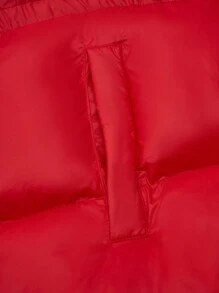 Calvaya Plus Quần áo giữ nhiệt eo có dây rút có đệm lót mùa đông - Đỏ - Xem 5