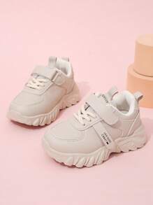 嬰兒時尚休閒四季皆宜米色運動鞋,適用於男嬰兒