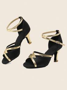 High Heels Latin Dance Sandals For Women - Black - View 3