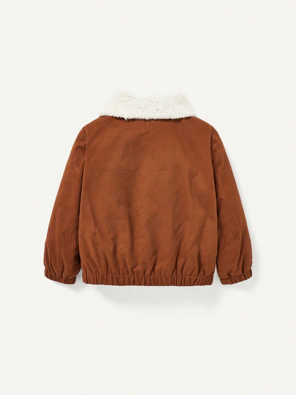 Baby Boy Flap Pocket Borg Collar Thermal Lined Jacket